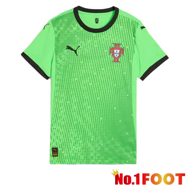 Portugal Goalkeeper Soccer Jersey Green 2025/2026