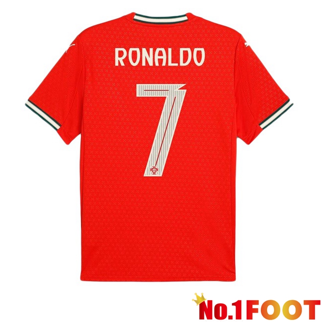 Portugal (RONALDO 7) Home Soccer Jersey Red 2025/2026