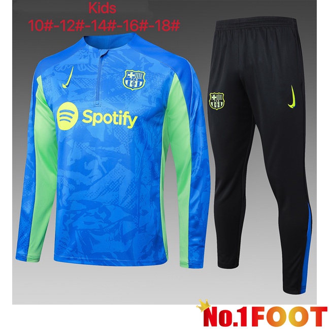 FC Barcelona Kids kit Training Tracksuit Blue Royal 2025/2026