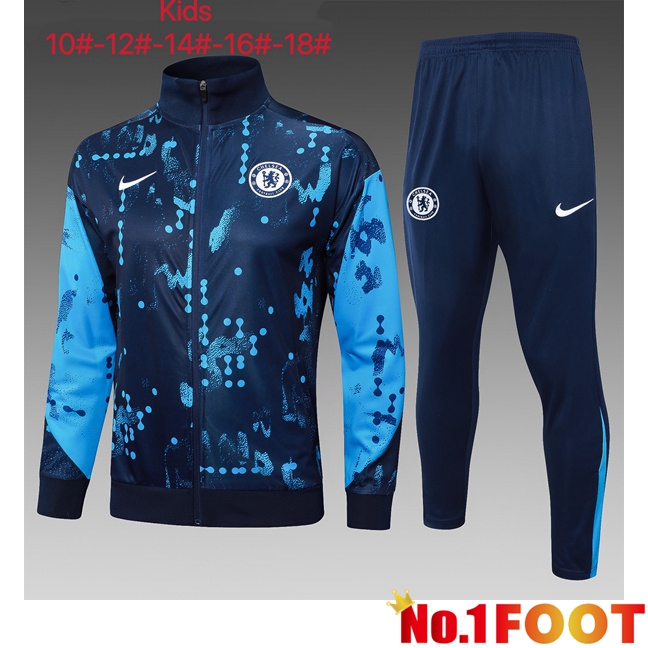 FC Chelsea Kids kit Training Jacket Suit Blue Royal 2025/2026