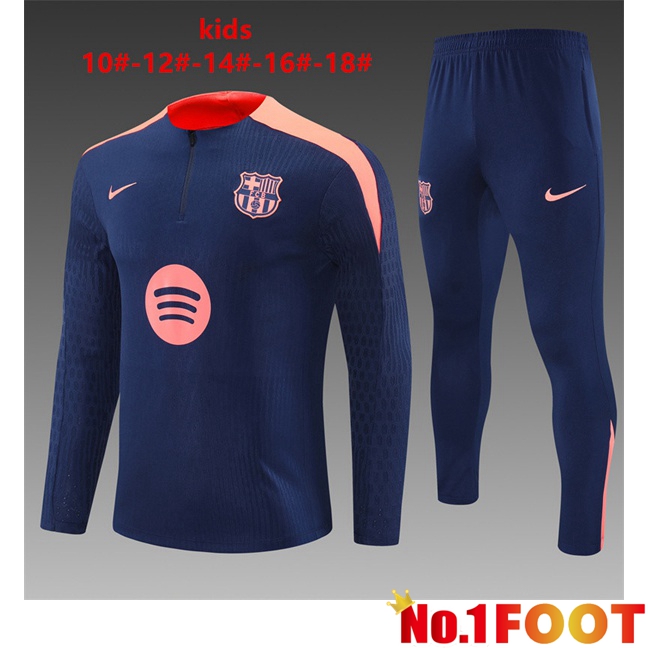 FC Barcelona Kids kit Training Tracksuit Blue Royal 2025/2026