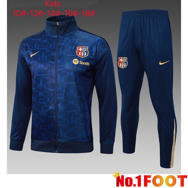 FC Barcelona kit Training Jacket Suit Kids Blue Royal 2025/2026