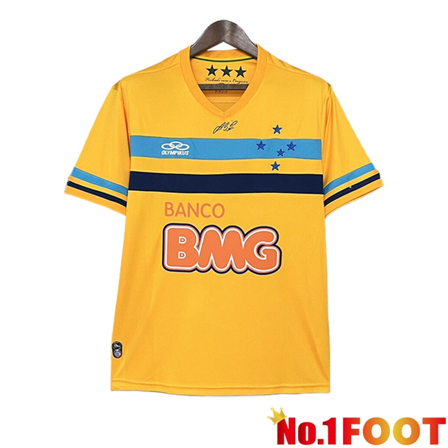 Cruzeiro Retro Goalkeeper Soccer Jersey Orange 2014/2015