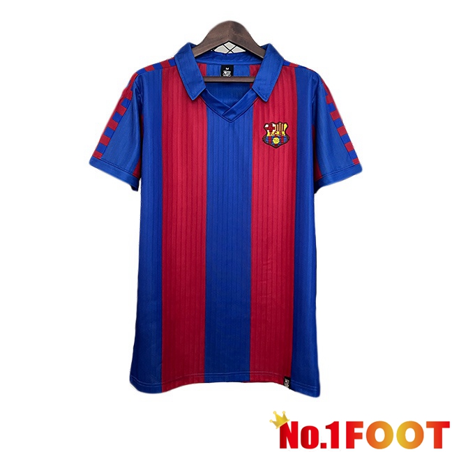 FC Barcelona Retro Home Soccer Jersey Blue Red 1991-1992