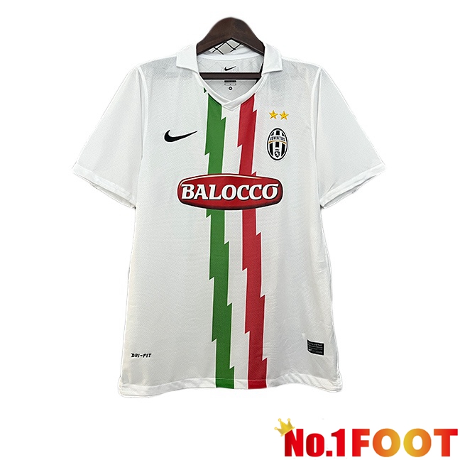 Juventus Retro Away Soccer Jersey White 2010-2011