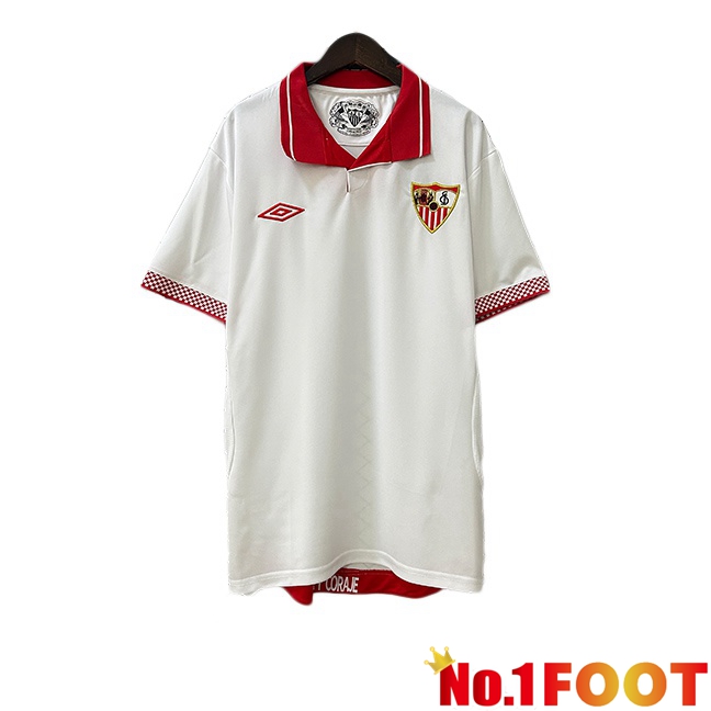 Sevilla FC Retro Home Soccer Jersey White 2012-2013