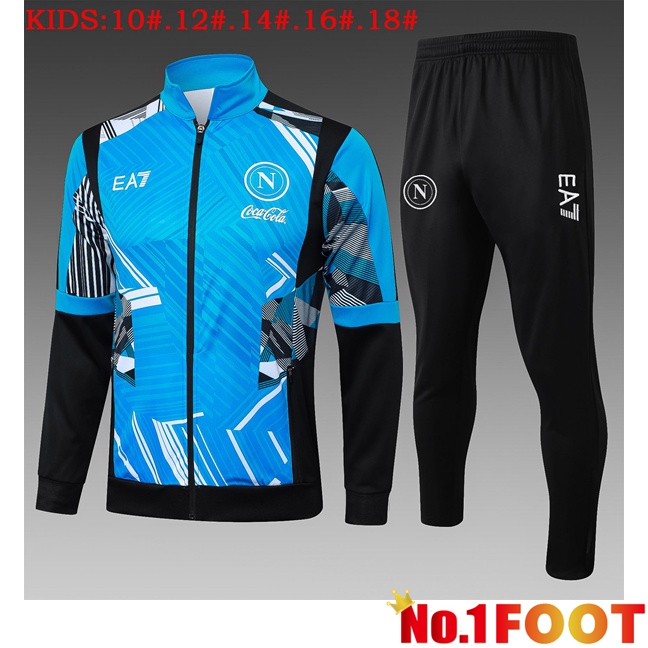 SSC Napoli Kids kit Training Jacket Suit Blue 2025/2026