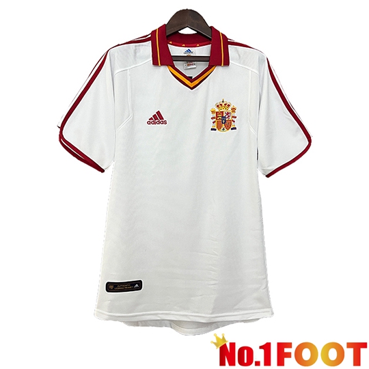 Spain Retro Away Soccer Jersey 2000