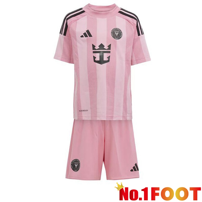 Inter Miami CF Kids Home Soccer Jersey Pink 2025/2026