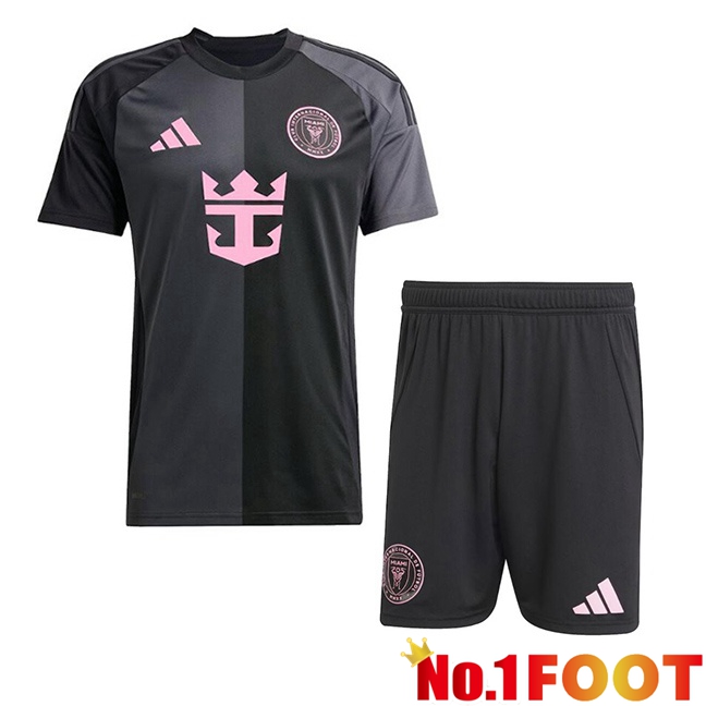 Inter Miami CF Kids Away Soccer Jersey Black 2025/2026