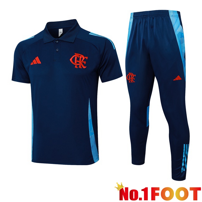 Flamengo Soccer Polo + Training Pants Blue Royal 2025/2026