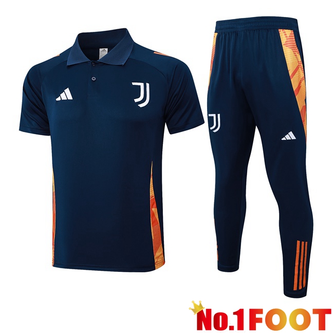 Juventus Soccer Polo + Training Pants Blue Royal 2025/2026 - Click Image to Close