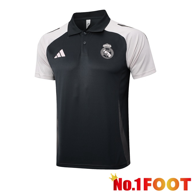 Real Madrid Soccer Polo Grey 2025/2026