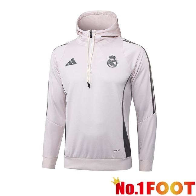 Real Madrid Training Sweatshirt Hoodie Pink 2025/2026