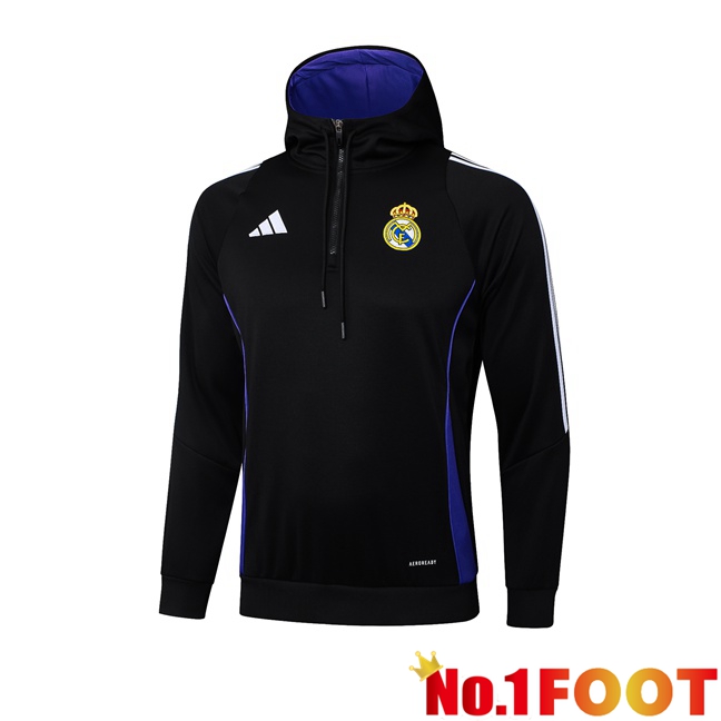 Real Madrid Training Sweatshirt Hoodie Black 2025/2026