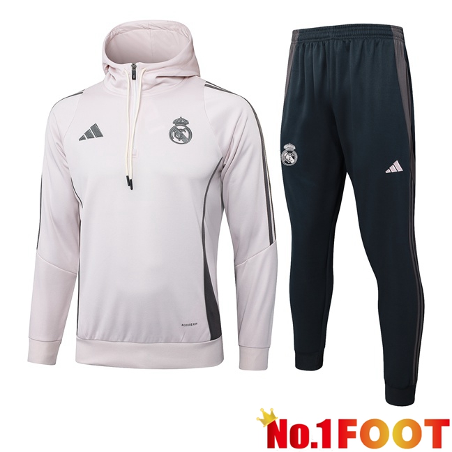 Real Madrid Training Tracksuit Hoodie Pink 2025/2026