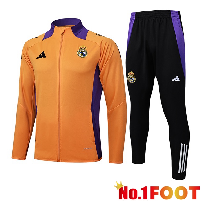 Real Madrid kit Training Jacket Suit Orange 2025/2026