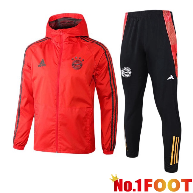 Bayern Munich Training Tracksuit - Windbreaker Red 2025/2026