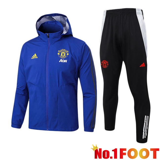 Manchester United Training Tracksuit - Windbreaker Blue 2025/2026 - Click Image to Close