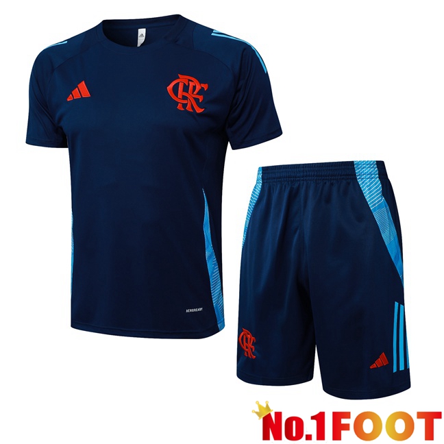 Flamengo kit Training T Shirt + Shorts Blue Royal 2025/2026