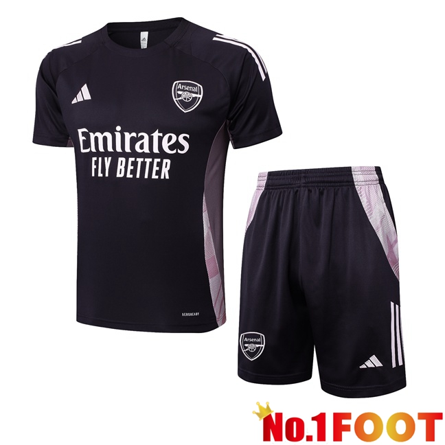 Arsenal kit Training T Shirt + Shorts Black 2025/2026