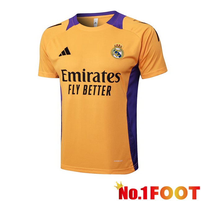 Real Madrid Training T Shirt Yellow 2025/2026