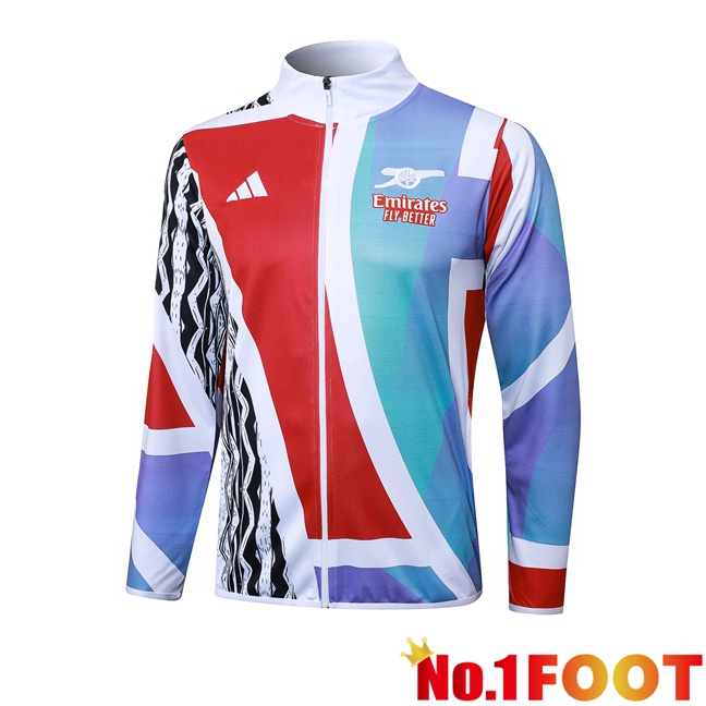 Arsenal Training Jacket Red White 2025/2026