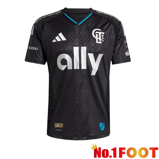 Charlotte FC Away Soccer Jersey Black 2025/2026