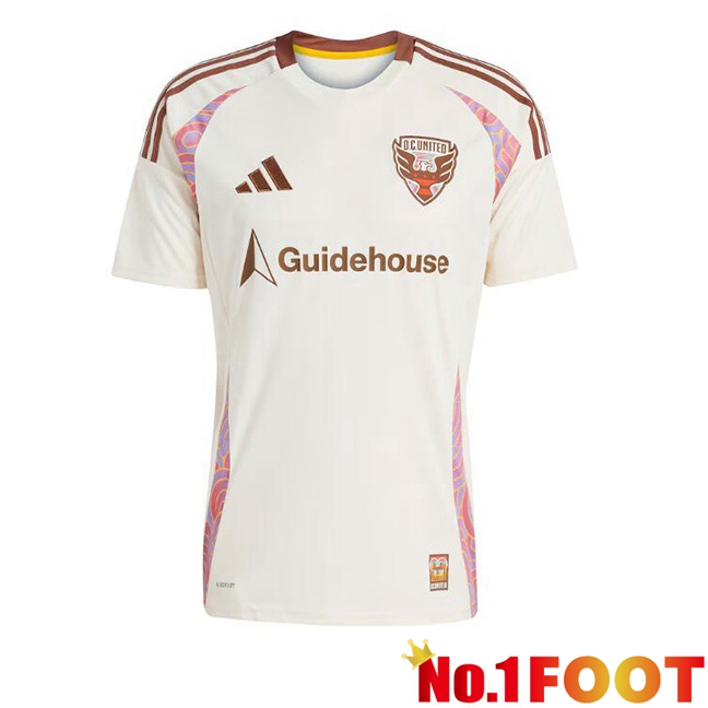 D.C United Away Soccer Jersey White 2025/2026