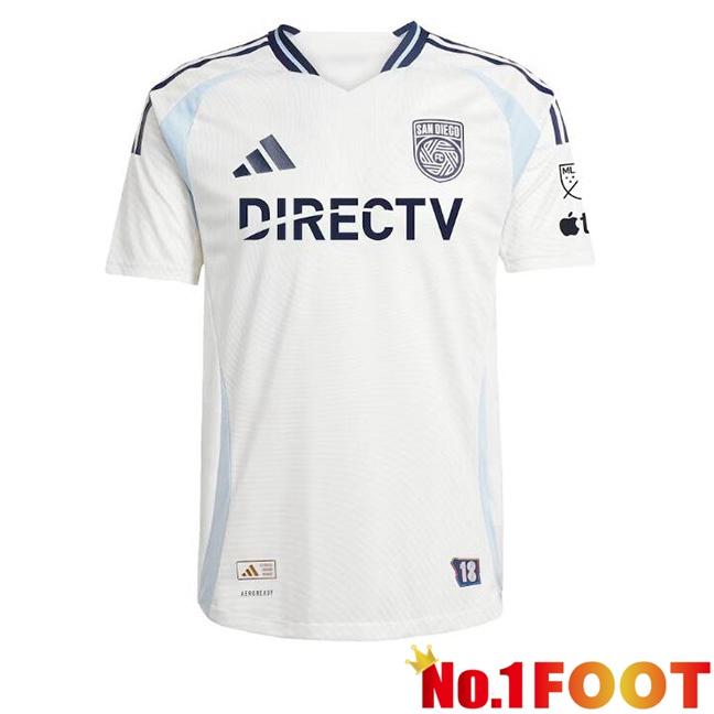 San Diego FC Away Soccer Jersey White 2025/2026