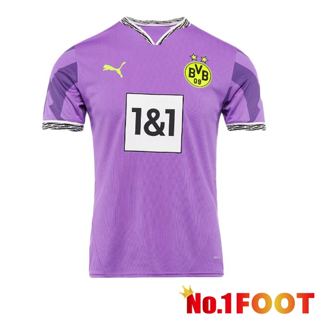 Dortmund BVB Goalkeeper Soccer Jersey Purple 2024/2025