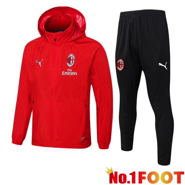 AC Milan Training Tracksuit - Windbreaker Red 2025/2026