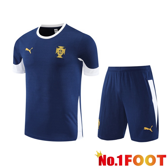 Portugal kit Training T Shirt + Shorts Blue Royal 2025/2026