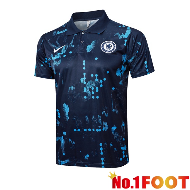 FC Chelsea Soccer Polo Blue Royal 2025/2026 - Click Image to Close