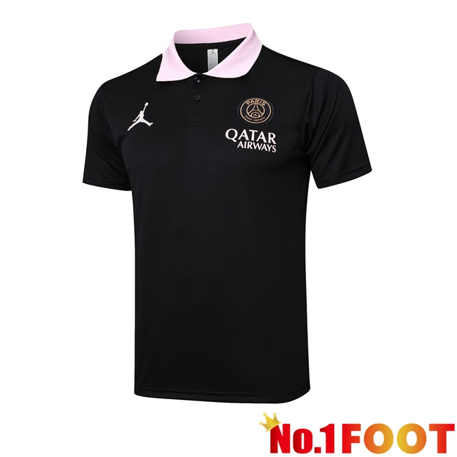 Jordan Paris PSG Soccer Polo Black 2025/2026 - Click Image to Close