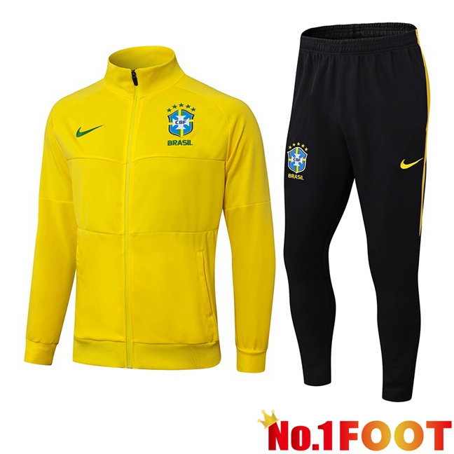 Brazil kit Training Jacket Suit Yellow 2025/2026