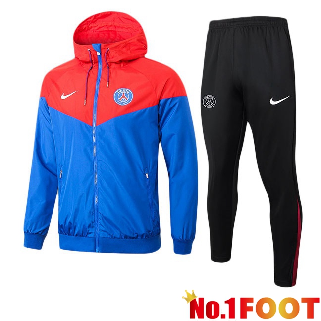 Paris PSG Training Tracksuit - Windbreaker Red Blue 2025/2026