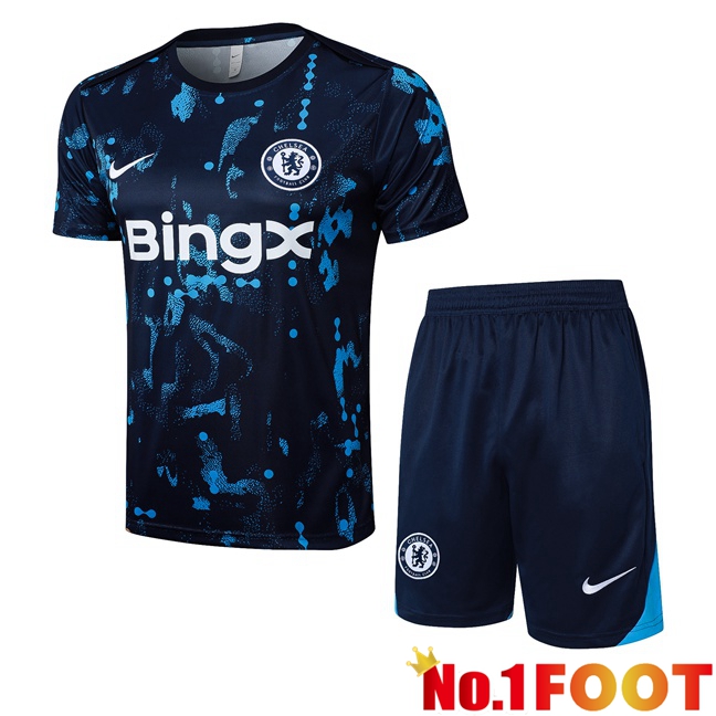 FC Chelsea kit Training T Shirt + Shorts Blue Royal 2025/2026