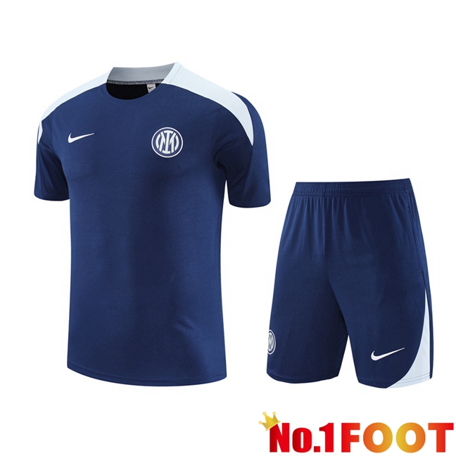 Inter Milan kit Training T Shirt + Shorts Blue Royal 2025/2026