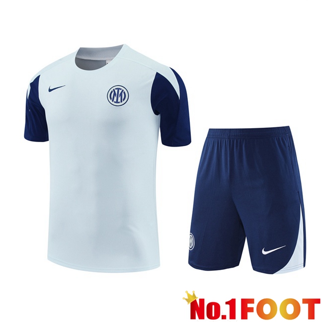 Inter Milan kit Training T Shirt + Shorts Blue 2025/2026