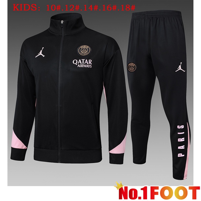 Jordan Paris PSG Kids kit Training Jacket Suit Black 2025/2026