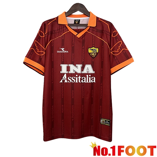 AS Rome Retro Home Soccer Jersey 1999/2000