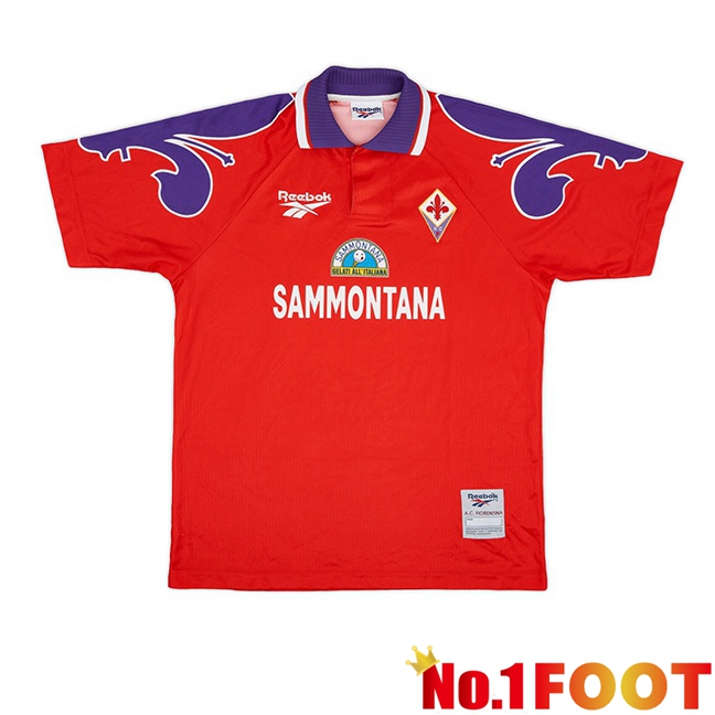 ACF Fiorentina Retro Third Soccer Jersey Red 1995-1996