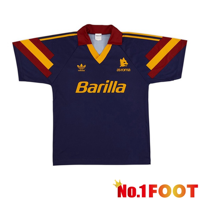 AS Rome Retro Third Soccer Jersey Blue Royal 1991-1992