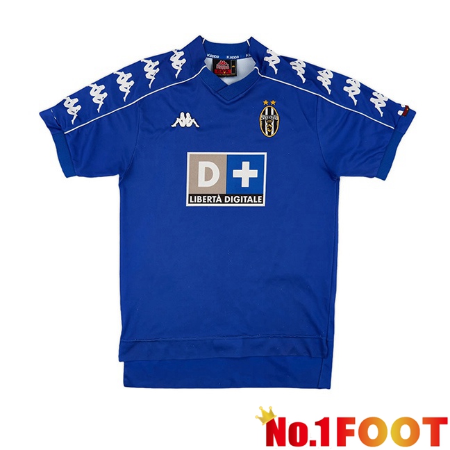 Juventus Retro Away Soccer Jersey Blue 1999-2000