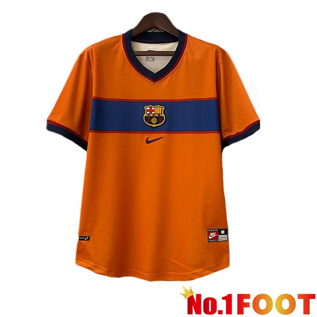 FC Barcelona Retro Third Soccer Jersey Yellow 1998-1999