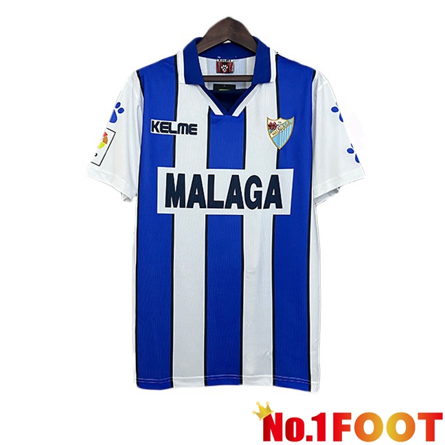 Malaga Retro Home Soccer Jersey Blue 1998