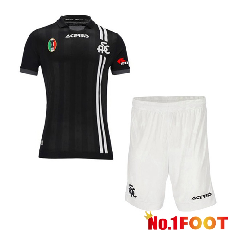 Spezia Calcio Kids Away Jersey Black 21/22 - Click Image to Close