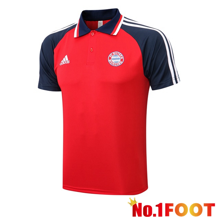 Bayern Munich Polo Shirt Red 2021-2022