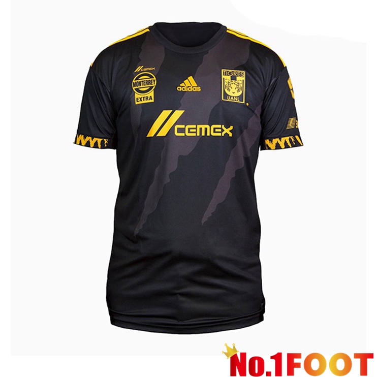 Tigres UANL Third Jerseys Black 2021-2022 - Click Image to Close